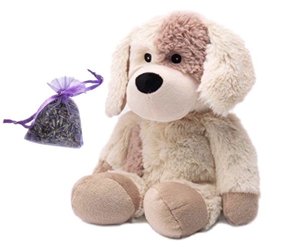 Warmies ® Microwavable Toys Puppy Heatable Soft Comfort Plus Lavender Filled Mini Bag