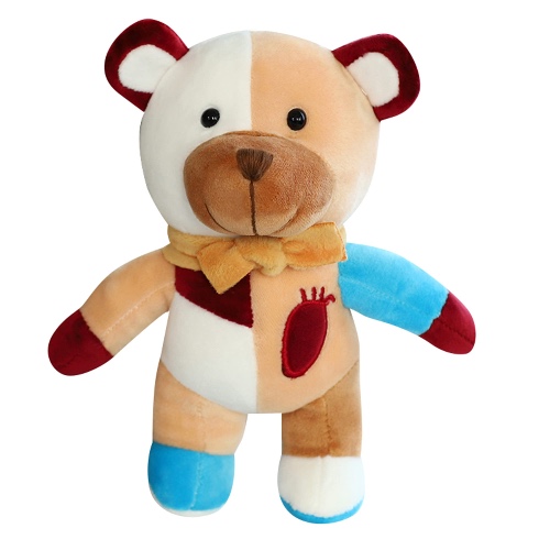 Slime Plush SCP Plush, 8.7'' SCP 2295 Plush, The Bear with a Heart of Patchwork Monster Horror Scary Plush Toy Doll for Kids (E) - E