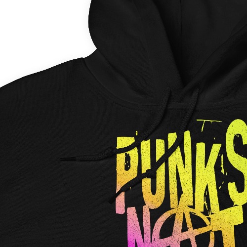 Punks Not Dead Hoodie (Unisex) - Black / 2XL