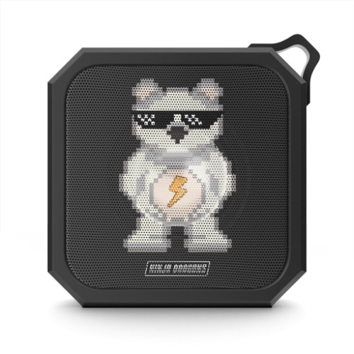 Ninja Dragons Teddy Bear Retro Pixel Waterproof Bluetooth Speaker - Black / One size