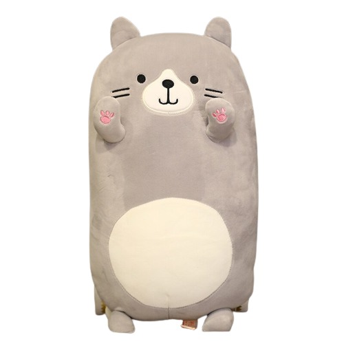 Lovely Pastel Kitty Hug Buddies (3 Colors, 2 Sizes) - 27″ / 70cm / Grey