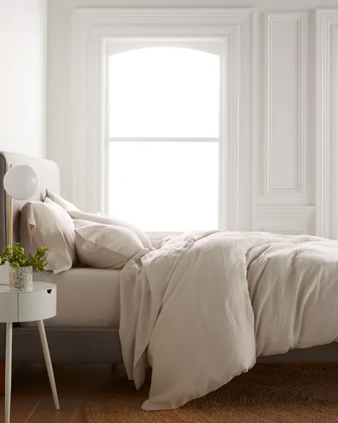 European Linen Duvet Cover, Queen