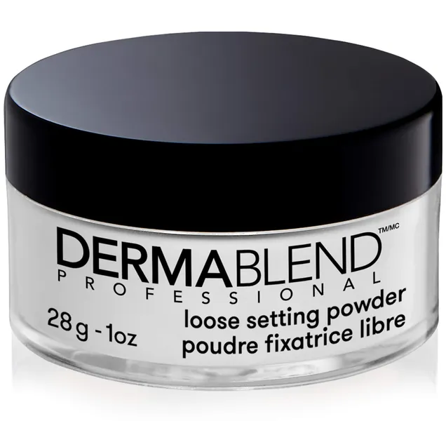 Dermablend Professional Loose Setting Powder - Sets Face & Body Makeup for Up to 16 Hours - Blends Smoothly, Absorbs Excess Oil - For All Skin Types, Tones, Conditions - Original - 28g