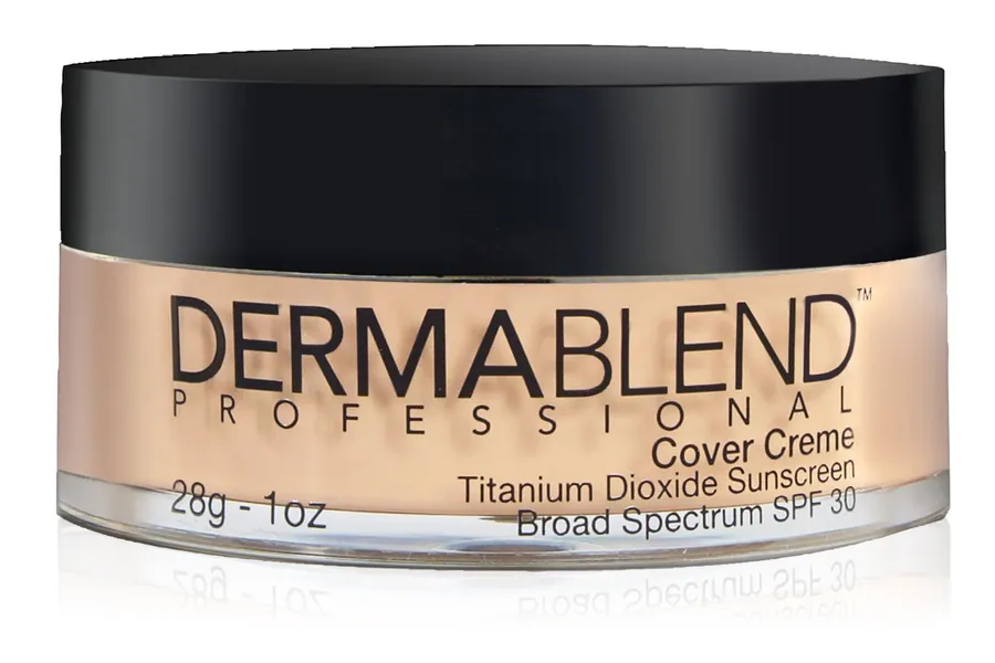 Dermablend Professional Cover Creme - Full Coverage, All-Day Hydrating Cream Foundation - Dermatologist-Created, Fragrance-Free, Allergy-Tested - Broad Spectrum SPF 30-0C Pale Ivory - 28g