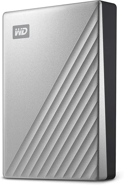 WD 5TB My Passport Ultra for Mac Silver Portable External Hard Drive HDD, USB-C and USB 3.1 Compatible - WDBPMV0050BSL-WESN