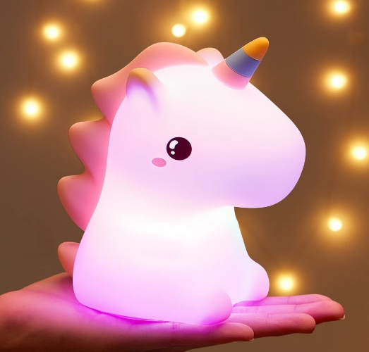  One Fire Unicorn Night Lights for Girls Bedroom,16 Colors Cute Night Light for Kids, LED Rechargeable Unicorn Lamp, Unicorns Gifts for Girls Night Light, Silicone Night Light Kids Cute Kawaii Stuff : Sports & Outdoors