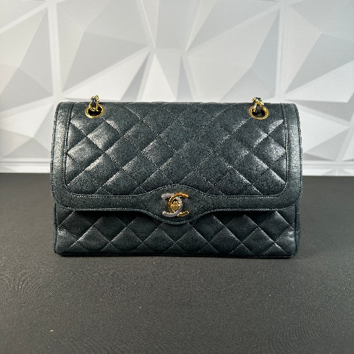 Chanel Vintage Quilted Lambskin Paris Double Flap (Pre-loved)