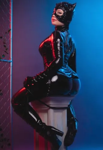 Catwoman Full Latex Suit with Mask