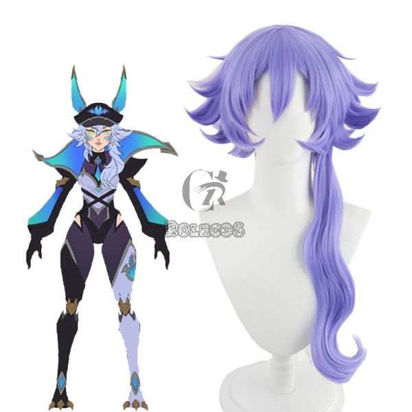 LOL Battle Bat Xayah Cosplay Wig