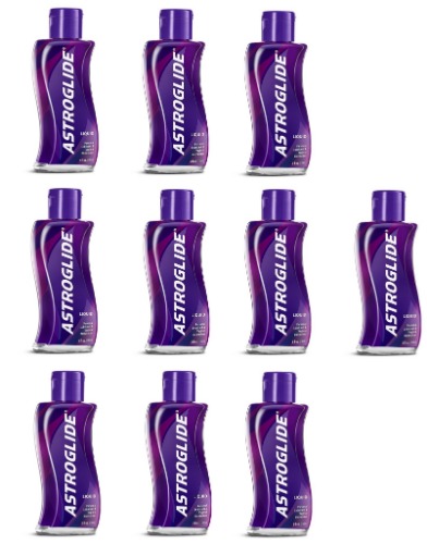Astroglide Liquid Personal Lubricant Water-based Water-soluble Condom-compatible Long-lasting Silky Smooth, zKQSWx 10 Pack (5 Oz. / 148 Ml) - 5 Fl Oz (Pack of 10)