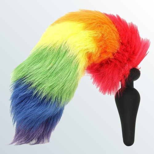 Rainbow Tail Silicone Anal Plug