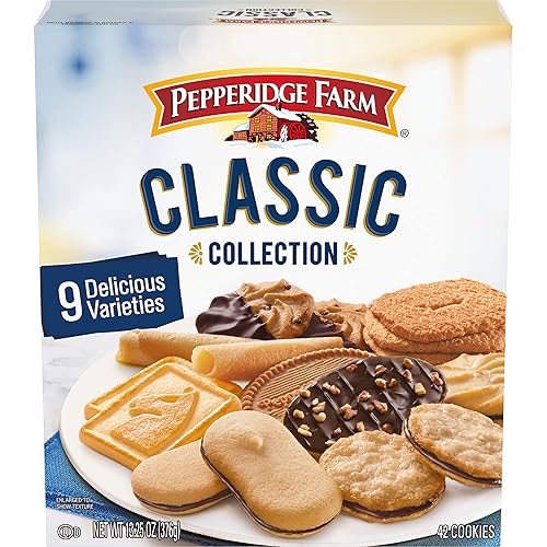 Pepperidge Farm Cookies Classic Collection, 9 Cookie Varieties, 13.25 Oz. Box - Classic Collection - 13.26 Ounce (Pack of 1)