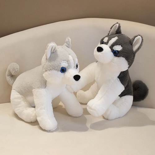 Lainey - Soft Snow Husky Stuffed Animal - 2 / 40cm