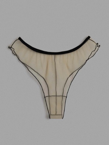 NUDE AND BLACK STRING | M