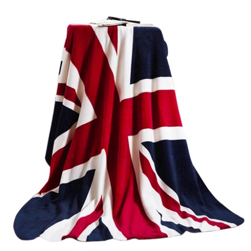 Union Jack Flag Throw Blanket Luxury Coral Fleece Blanket Great British Flag Chair Cabin Sofa Couch Blanket Warm Bed Blanket Cozy Soft Plush Travel Blanket Bedspread Cover Throw Blanket Easy Care