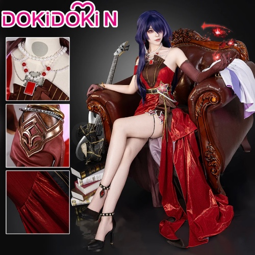 【In Stock】【Size XS-3XL】DokiDoki-N Game Honkai: Star Rai Cosplay The Herta / Acheron / Castorice / Sunday / Jing Yuan / Dr. Ratio Costume Star Rail LIVE 2025 | Acheron / S-In Stock
