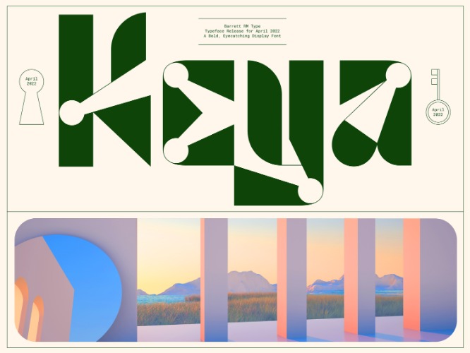 Keya - Display Typeface — Barrett RM Type