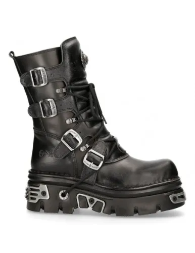BOOT BLACK REACTOR WITH LACES M-373-S4