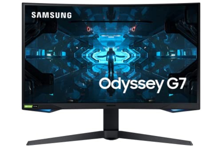Samsung Odyssey G7 27'', C27G73TQ, Ecran PC Gaming Incurvé 1000R, Dalle VA 27", Résolution WQHD (2560 x 1440), 240 Hz, 1ms, GSYNC Compatible, AMD FreeSync Premium Pro, HDR600, Noir