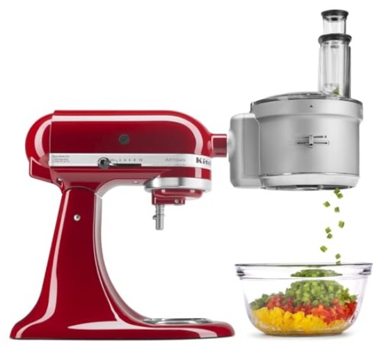 KitchenAid KSM2FPA Food Processor Attachment, Dicing Kit, Silver - Silver