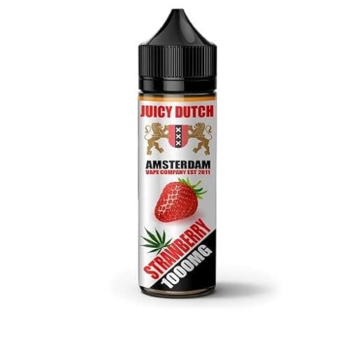 JD Vape E-Liquid 1000mg to 5000mg Strawberry - 50ml | Anxiety Stress Pain Relief Ecig Vape Juice | Shortfill | No Nicotine (1000mg)