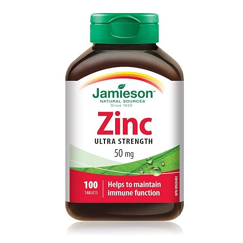 Jamieson Laboratories Zinc 50 Mg, 100 Count (Pack of 1) - Sans saveur - 100 count (Pack of 1)