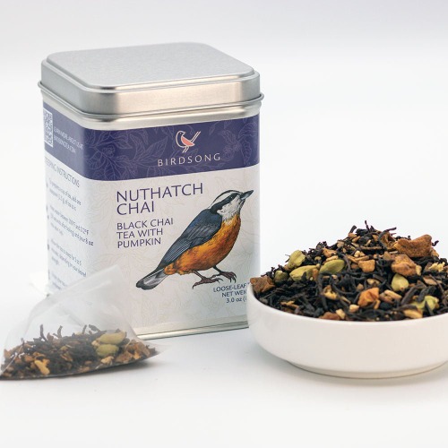 Nuthatch Pumpkin Chai - Pyramid Sachets / 15 sachet tin