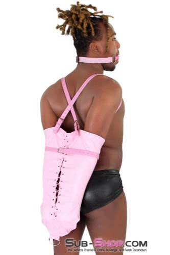 7922DL-SIS      Pink Sissy Satin Lined Princess Pink Armbinder | Default Title