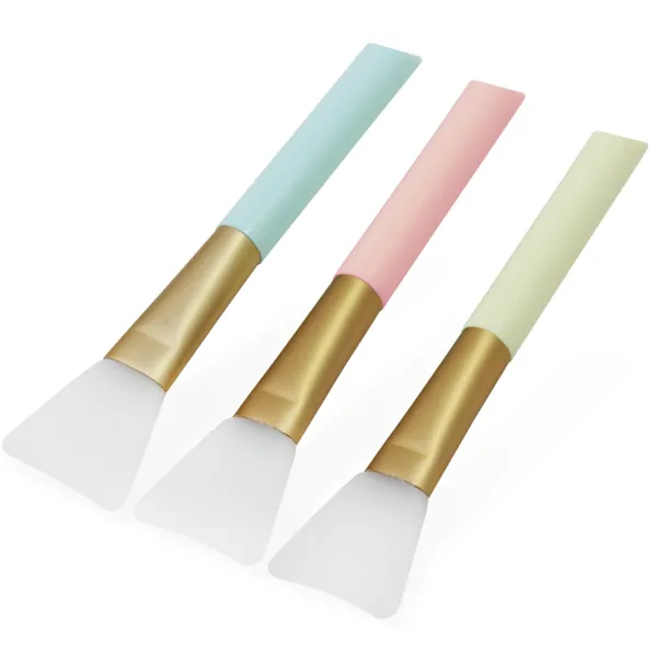 PsmGoods® Facial Mask Brush Skin Care Beauty Tool Silicone Cosmetic Brush Mud Mask Brush DIY Makeup Tool Set of 3 (Multicolor)