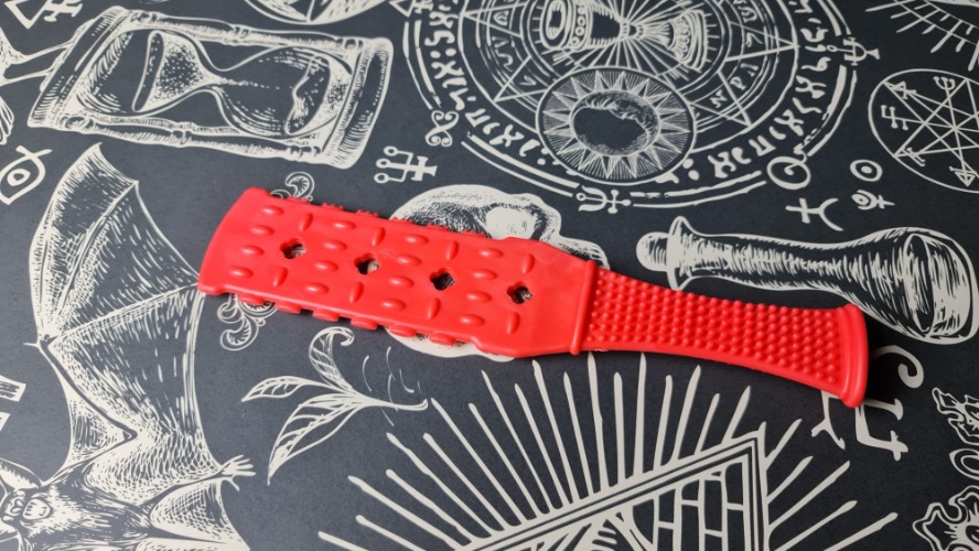 BDSM Flexible impact play multi texture sensory toy - Red