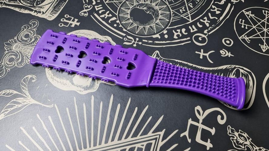 BDSM Flexible impact play multi texture sensory toy - Purple