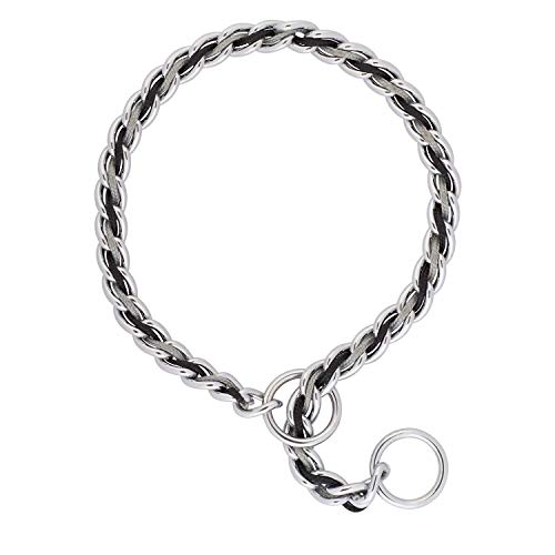 Terrain D.O.G. Laced Chain Slip Collar - 20-inch x 3.5 mm - Gray/Black