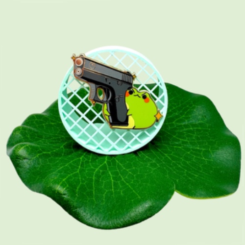 Gun Frog Pin - A Grade