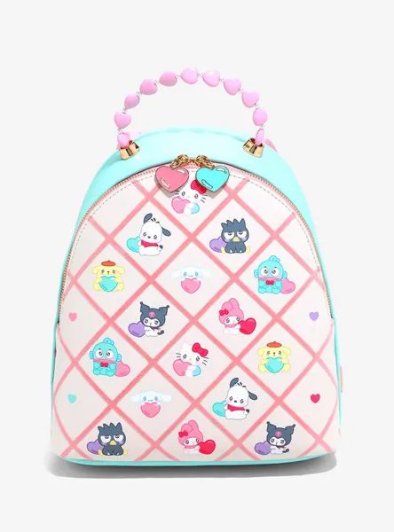 Sanrio Emo Kyun Plaid Charm Mini Backpack — BoxLunch Exclusive