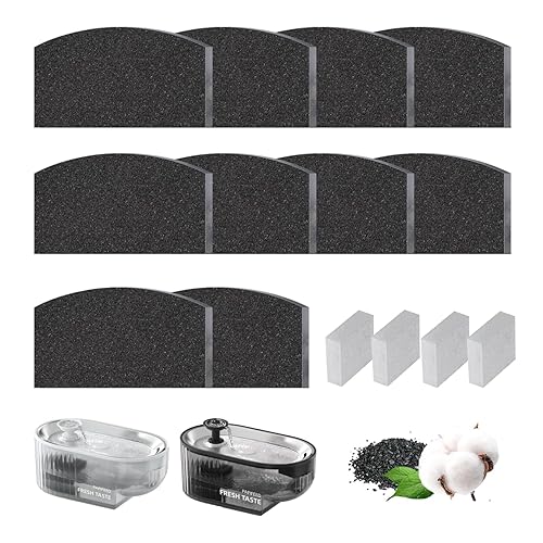 PAPIFEED Cat Fountain 10 PCS Replacement Filters & 4 PCS Replacement Pre-Filter