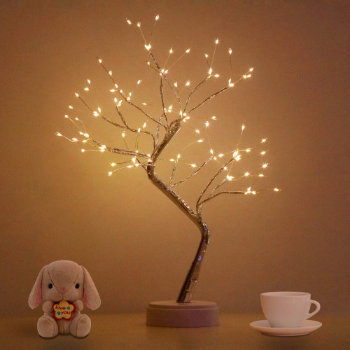 Bonsai Tree Light for Room Decor, Aesthetic Lamps for Living Room, Cute Night Light for House Decor, Good Ideas for Gifts, Home Decorations, Weddings,Christmas, Holidays and More (Warm White, 108 LED) - 108 LED - Warm White