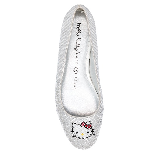 Hello Kitty x Katy Perry Crystal Ballet Flat (Silver) - Silver / 6