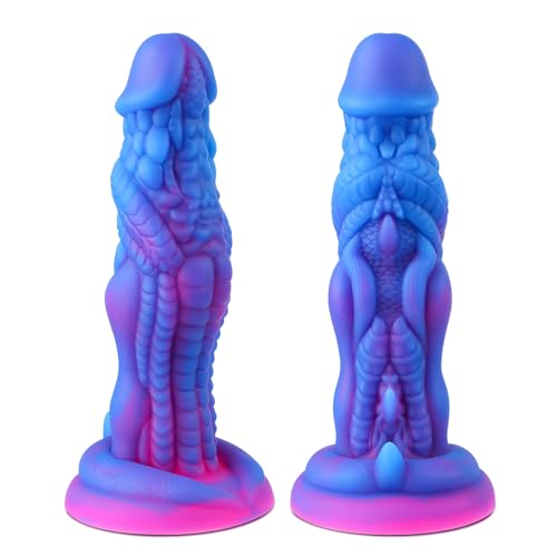Realistic Monster Dildo for Women, 7.8" Huge Thick Anal Dildo with Strong Suction Cup, Fantasy Dildo Silicone Big Dragon Dildo G Spot Adult Sex Toys for Women or Men