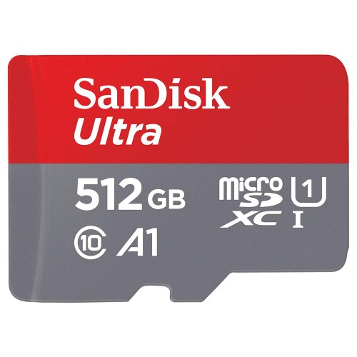 SanDisk Ultra Tarjeta de Memoria microSDXC 512 GB, hasta 100 MB/s, Rendimiento de apps A1, Clase 10, U1