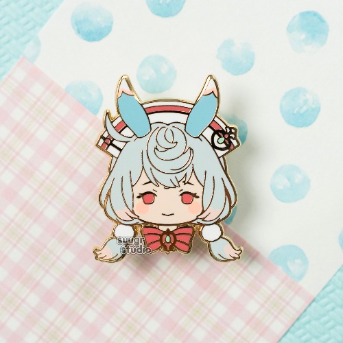 Genshin Impact Wriothesley & Sigewinne Fontaine Hard Enamel Pin - Sigewinne / [A Grade] / Simple Rubber Back