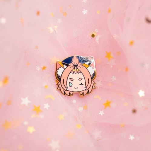 Genshin Impact Diona & Xinyan Hard Enamel Pin - Diona / [A Grade] / Simple Rubber Back