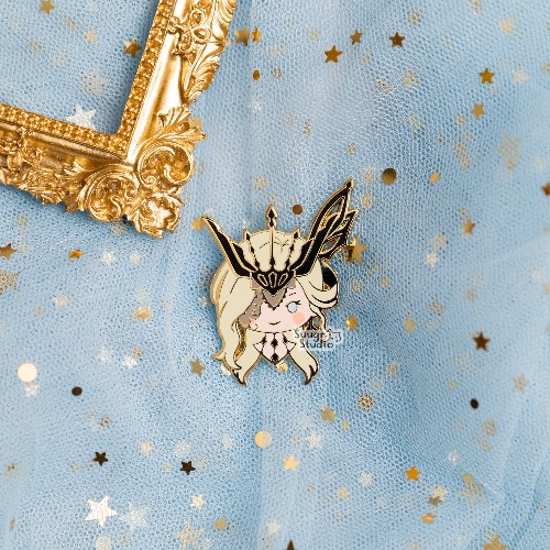 Genshin Impact Scaramouche & La Signora Hard Enamel Pin - La Signora / [A Grade] / Simple Rubber Back