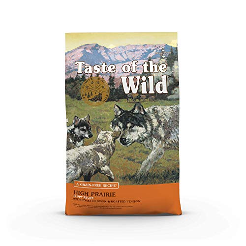 Taste of the Wild High Prairie Grain-Free Dry Dog Food with Roasted Bison and Venison for Puppies 28lb - 28 Pound (Pack of 1)