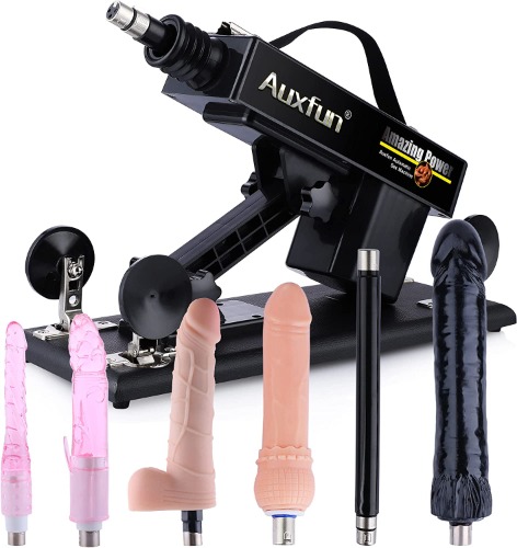 Automatic Sex Machine Sex Toys,Thrusting Machines for Men Women,Love Machine Device Gun with 6 Attachments - 10 Piece Set