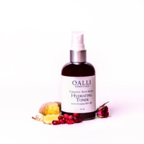 Hydrating Facial Toner-Vibrance Anti-Aging with Rose Hydrosol + B Vitamins - 58ML