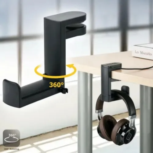 Suporte de gancho para fone de ouvido para jogos de PC