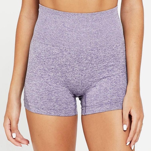 High Rise Seamless Shorts - Lilac / M