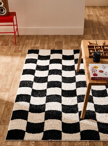 Black and white rug - Simons