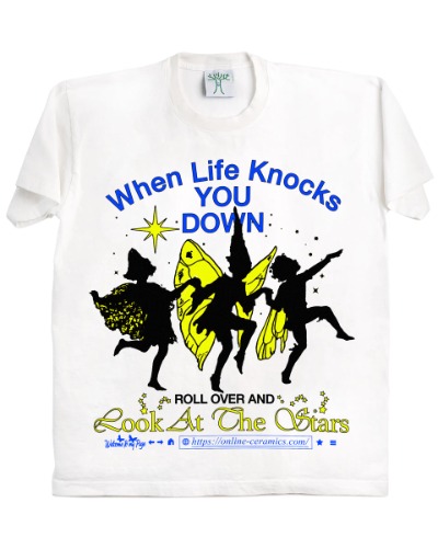 Online Ceramics Look at the Stars - White Tee