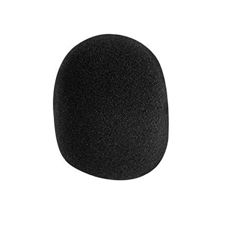 OnStage Foam Ball-Type Microphone Windscreen, Black - Black - 1 Pack